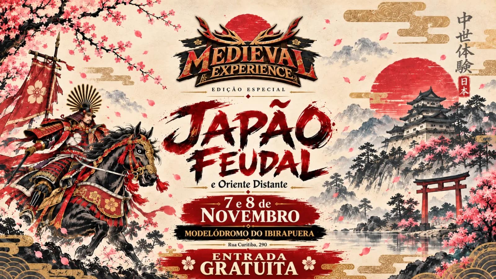 Festival gratuito em São Paulo reúne cultura medieval e Japão feudal em novembro